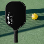 Moderner Minimaler Aller Schwarzer Individuelle Na Pickleball Schläger<br><div class="desc">Modernes Minimal All Black Individuelle Name Pickleball Paddel. Alle Farben können im Designwerkzeug geändert werden,  wenn Sie eine andere Farbe bevorzugen.</div>