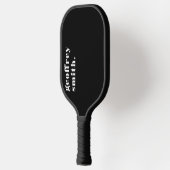 Moderner Minimaler Aller Schwarzer Individuelle Na Pickleball Schläger (Links)