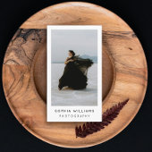 Moderner Minimaler Beruflicher Foto Qr Code Visitenkarte