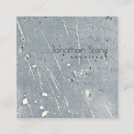 Moderner minimaler beruflicher grauer u. weißer quadratische visitenkarte