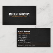 Moderner Minimaler Beruflicher Konstruktionsingeni Visitenkarte (Vorne/Hinten)