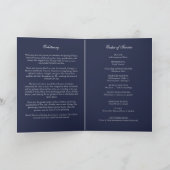 Moderner Minimaler Bestattungsauftrag Programm (Innenseite)