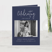 Moderner Minimaler Bestattungsauftrag Programm (Vorderseite)