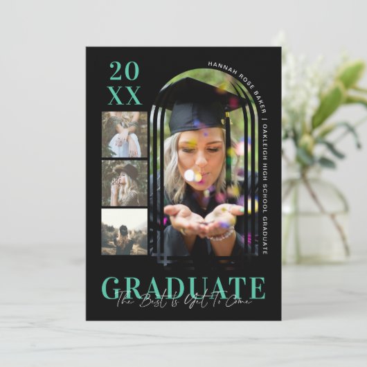 Moderner Minimaler, einfacher Abschluss 4 Foto Ankündigung (Stehend Vorderseite)