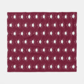 Moderner, minimaler, eleganter Bordeaux-Foto-Absch Fleecedecke (Vorderseite (Horizontal))