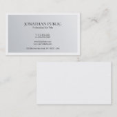 Moderner minimaler Entwurfs-modischer eleganter Visitenkarte (Vorne/Hinten)