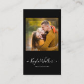 Moderner Minimaler Foto-Fotograf Trendy Visitenkarte (Vorderseite)