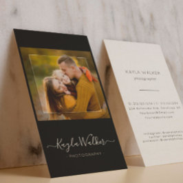 Moderner Minimaler Foto-Fotograf Trendy Visitenkarte