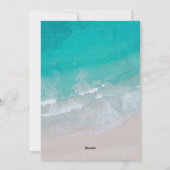 Moderner, minimaler Foto Weihnachtsstrand Feiertagskarte (Rückseite)