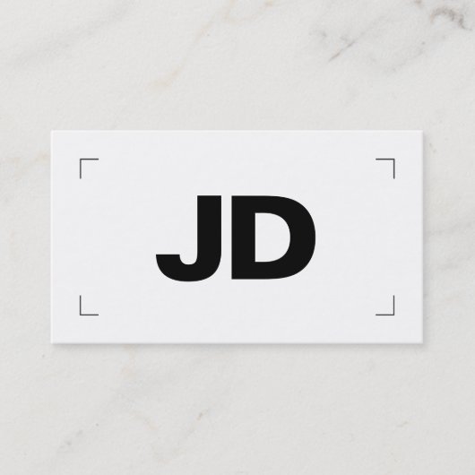 Moderner Minimaler Fotograf Visitenkarte (Vorderseite)