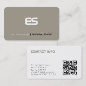 Moderner minimaler futuristischer Dunkelheit Tan Visitenkarte (Vorne/Hinten)