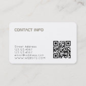 Moderner minimaler futuristischer Dunkelheit Tan Visitenkarte (Rückseite)