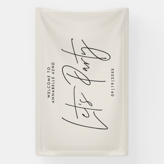 Moderner, minimaler, geometrischer Rahmentag Banner (Vertikal)