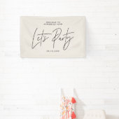 Moderner, minimaler, geometrischer Rahmentag Banner (InSitu)