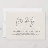 Moderner, minimaler, geometrischer Rahmentag Einladung (Vorderseite)