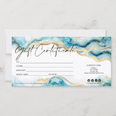 moderner minimaler Geschenkgutschein hinzufügen (Vorderseite)