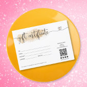 moderner minimaler Geschenkkartencode Logo QR Code