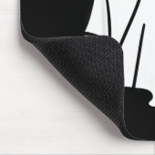 Moderner minimaler Halloween-Geist mit Jack-o-Late Mousepad (Ecke)