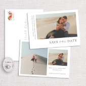 Moderner, minimaler, horizontaler Foto Save The Date