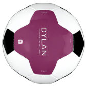 Moderner Minimaler Individuelle Name Jersey Number Fußball (Gedreht)