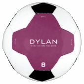 Moderner Minimaler Individuelle Name Jersey Number Fußball (Vorderseite)