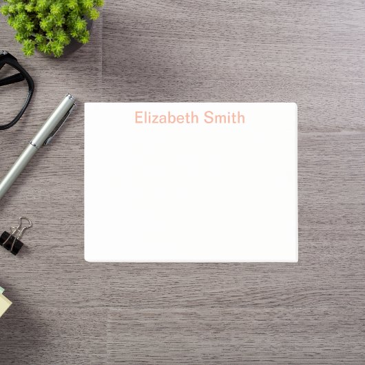 Moderner Minimaler Individuelle Name Post-it Klebezettel