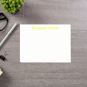 Moderner Minimaler Individuelle Name Post-it Klebezettel