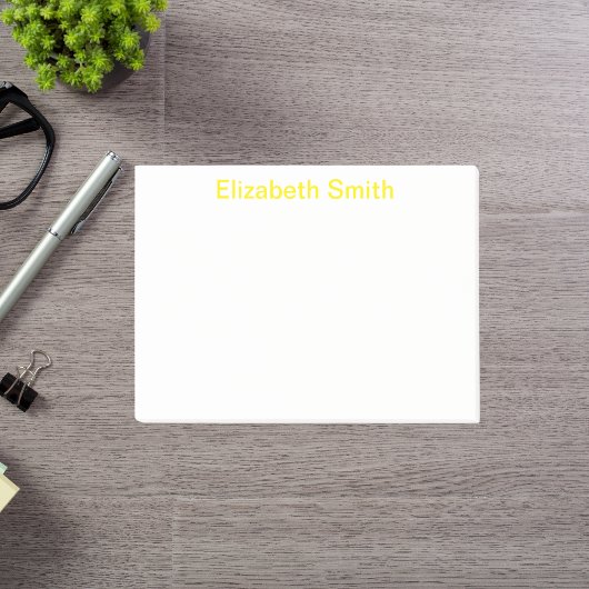 Moderner Minimaler Individuelle Name Post-it Klebezettel