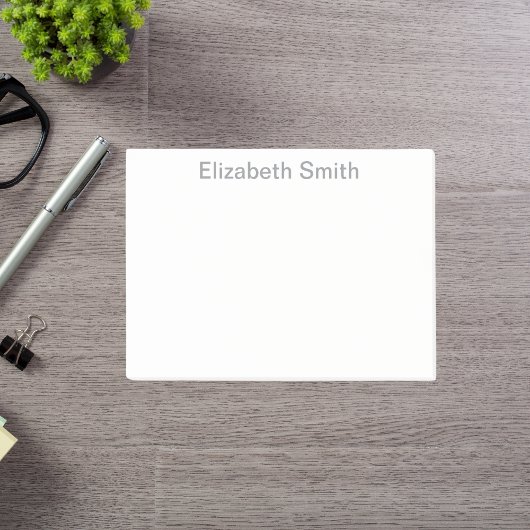 Moderner Minimaler Individuelle Name Post-it Klebezettel