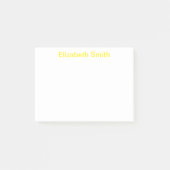 Moderner Minimaler Individuelle Name Post-it Klebezettel (Vorderseite)
