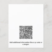 Moderner Minimaler Kundendienst Real Anwesen QR Flyer (Hinten)