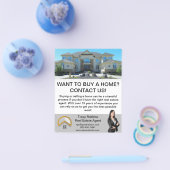 Moderner Minimaler Kundendienst Real Anwesen QR Flyer (Einzeln)