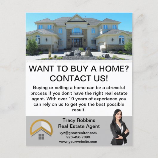 Moderner Minimaler Kundendienst Real Anwesen QR Flyer (Vorne)