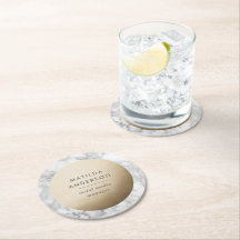 Moderner minimaler Marmor und Gold geometrisch