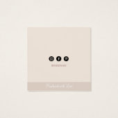 Moderner minimaler Minimalistischer Gestaltungshal (Rückseite)