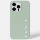 Moderner Minimaler Personalisierter Name der Seite Case-Mate iPhone Hülle (Rückseite)