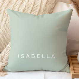 Moderner Minimaler Personalisierter Name der Seite Kissen