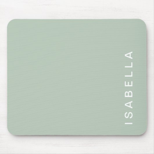 Moderner Minimaler Personalisierter Name der Seite Mousepad (Vorne)