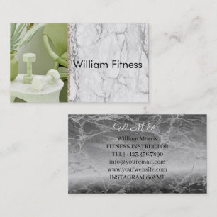 Moderner minimaler persönlicher Fitnesstrainer Visitenkarte