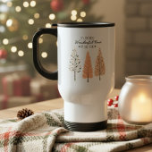 Moderner Minimaler Pine Tree Hyge Style Urlaub Reisebecher