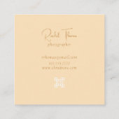 Moderner Minimaler QR-Code Beruflich Quadratische Visitenkarte (Rückseite)