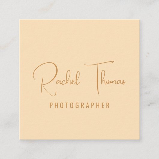 Moderner Minimaler QR-Code Beruflich Quadratische Visitenkarte (Vorderseite)