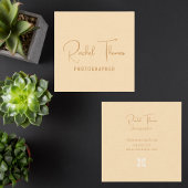 Moderner Minimaler QR-Code Beruflich Quadratische Visitenkarte