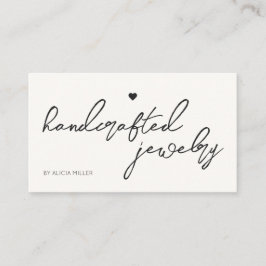 Moderner Minimaler QR-Code für einfaches Herz Visitenkarte