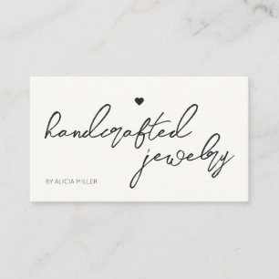 Moderner Minimaler QR-Code für einfaches Herz Visitenkarte