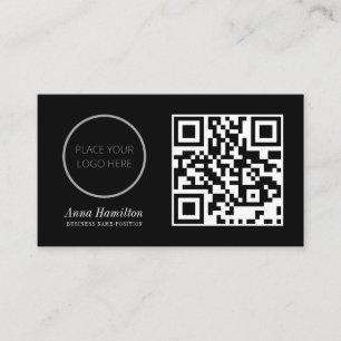 Moderner Minimaler QR-Code für kundenspezifisches Visitenkarte