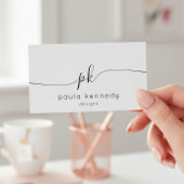 Moderner Minimaler QR-Code Visitenkarte