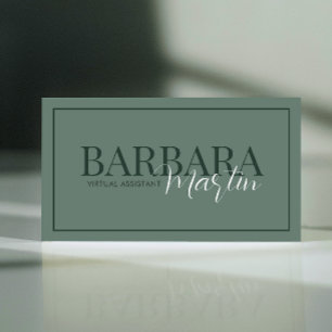 Moderner Minimaler QR-Code Visitenkarte