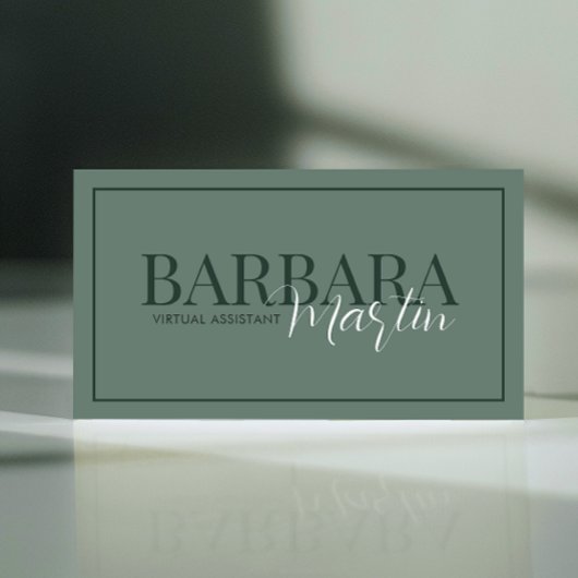 Moderner Minimaler QR-Code Visitenkarte