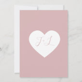 Moderner Minimaler Schimmer mit Herz Save the Date Einladung (Rückseite)